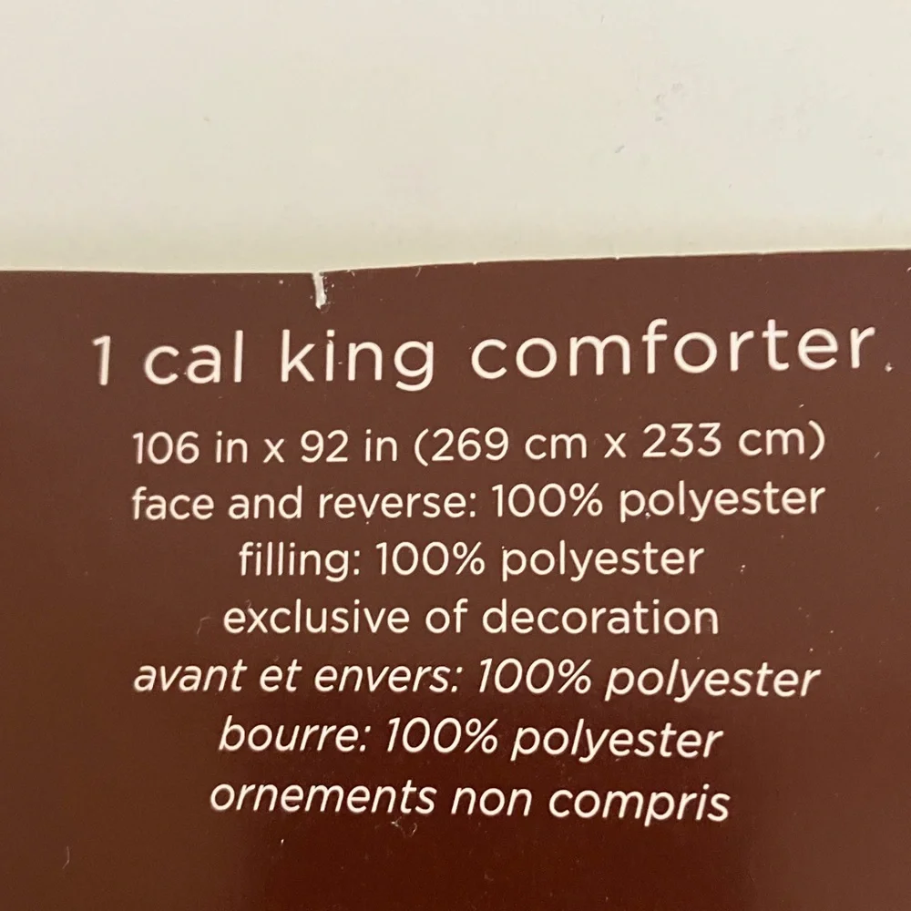 Cal King Quilted Dot White Comforter